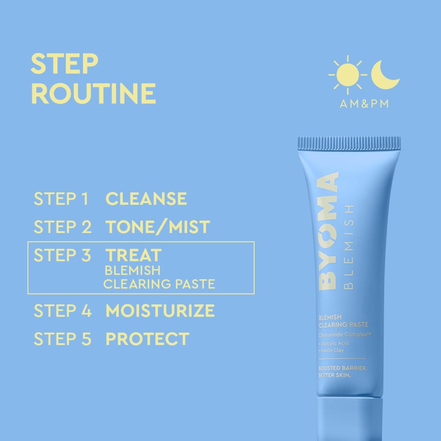 BYOMA Blemish Clearing Paste – For Sensitive Skin, Reduces Redness, Clears Active Blemishes & Fades Post-Blemish Marks, with Salicylic Acid for Smooth, Healthy Skin