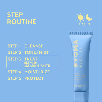 BYOMA Blemish Clearing Paste – For Sensitive Skin, Reduces Redness, Clears Active Blemishes & Fades Post-Blemish Marks, with Salicylic Acid for Smooth, Healthy Skin