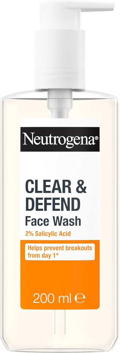 Neutrogena Clear & Defend Face Wash (1x 200ml)