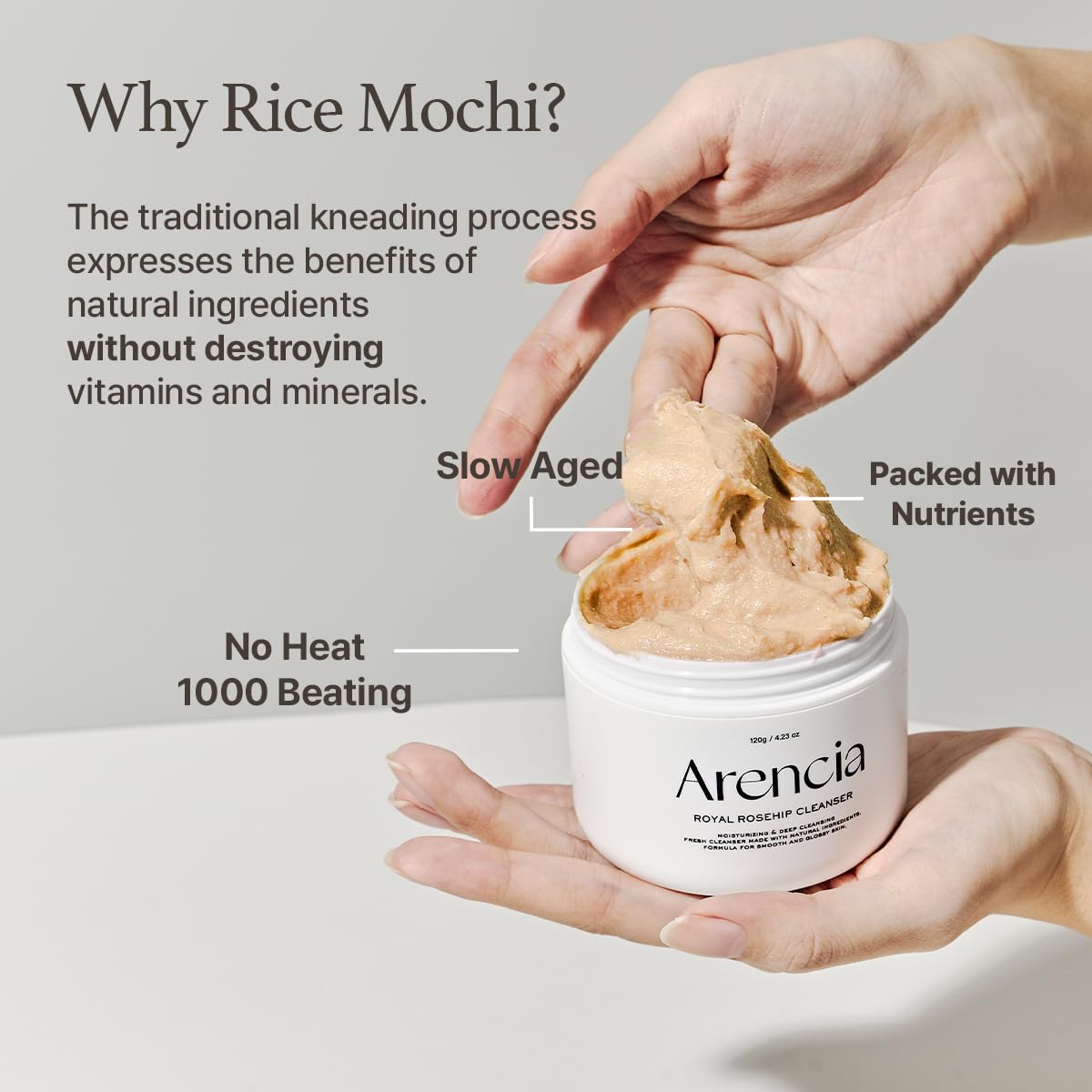 Arencia Korean Rice Mochi Face Cleanser
