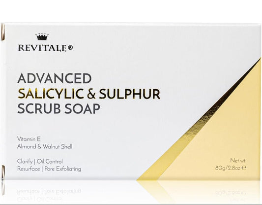 Revitale Advanced Salicylic Acid & Sulphur Scrub Soap