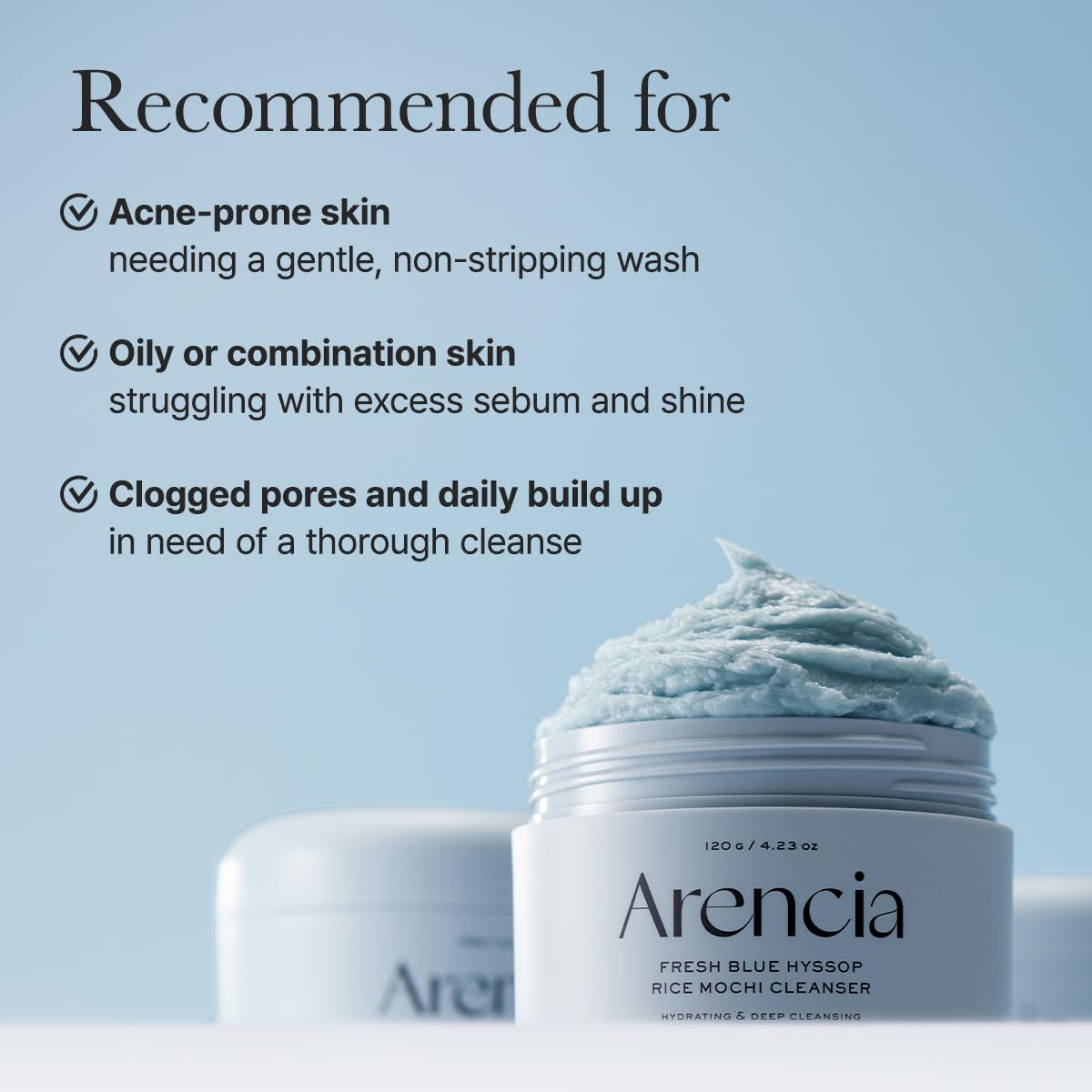 Arencia Korean Rice Mochi Face Cleanser