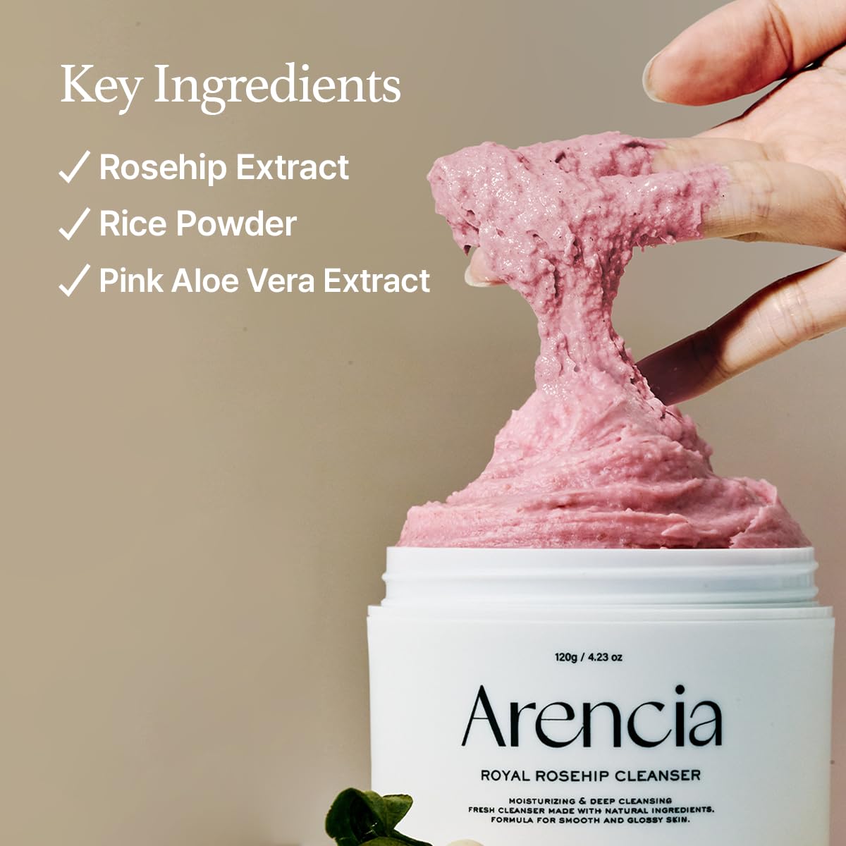 Arencia Korean Rice Mochi Face Cleanser