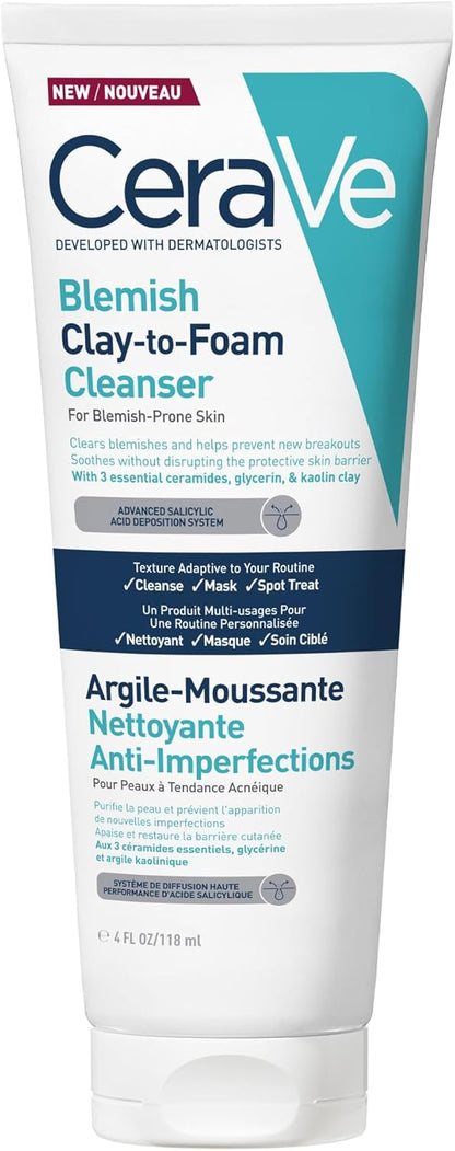 CeraVe Blemish Clay To Foam Cleanser