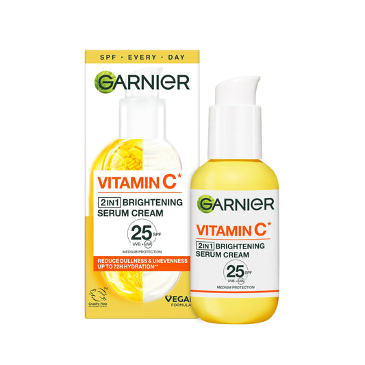 Garnier Vitamin C Brightening Serum for Face, with 4% Vitamin C, Niacinamide & Salicylic Acid