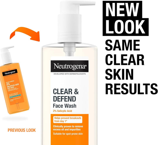 Neutrogena Clear & Defend Face Wash (1x 200ml)