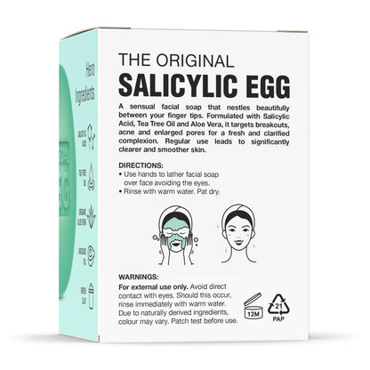 Glycolic Egg Facial Cleansing Soap 100g by Procoal - Glycolic Acid Cleanser For Rejuvenated, Bright and Glowy Complexion, Vegan & Cruelty-free