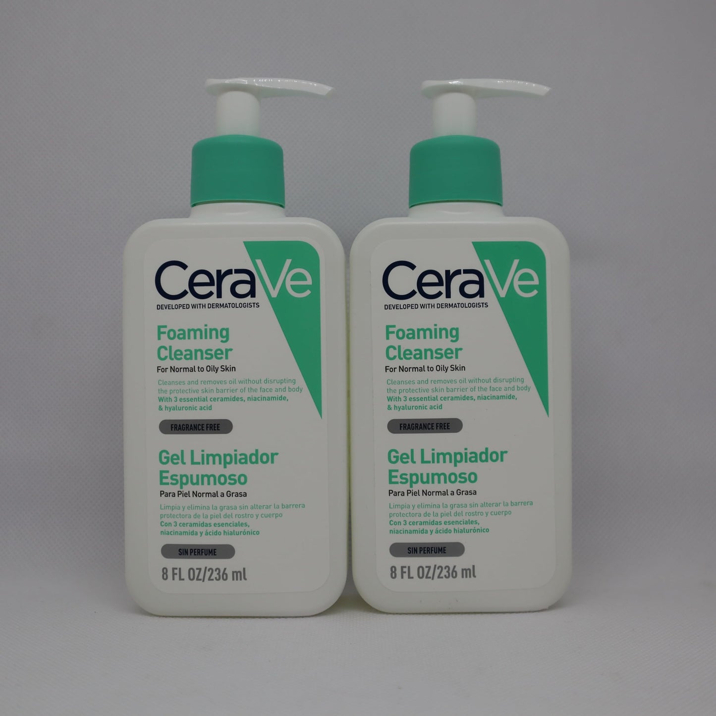 CeraVe Foaming Cleanser for Normal to Oily Skin with Niacinamide and 3 Essential Ceramides
