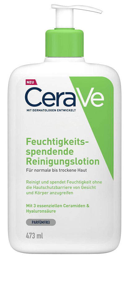 CeraVe Hydrating Cleanser for Normal to Dry Skin with Hyaluronic Acid and 3 Essential Ceramides