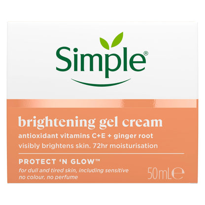 Simple Protect 'N' Glow Brightening Gel Face Cream