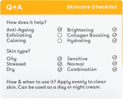Q+A Vitamin C Radiance Cream