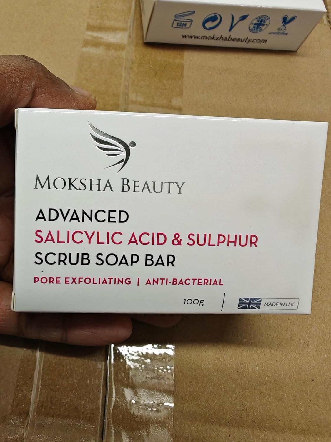 Salicylic Acid and Sulphur Soap Scrub Bar - [Made In U.K] Salicylic Acid Treatment for Acne Spots Blackheads Blemishes Milia Pimples Problem Skin, Face Cleanser for Men, Women, Teens - 100g