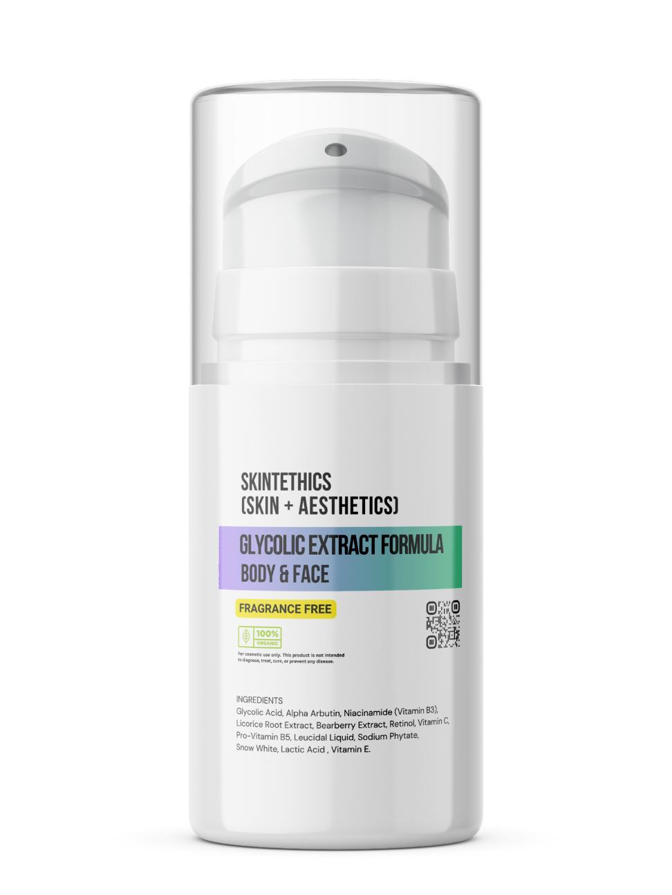 Glycolic Extract Formula Body & Face Cream – Fragrance-Free | Skintethics (Skin + Aesthetics)