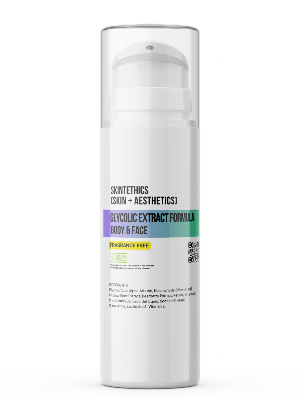 Glycolic Extract Formula Body & Face Cream – Fragrance-Free | Skintethics (Skin + Aesthetics)