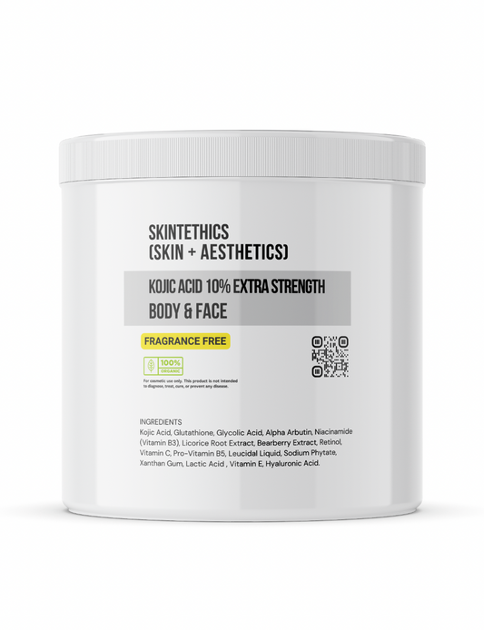 Kojic Acid 10% Extra Strength Body and Face Cream – Fragrance-Free | Skintethics (Skin + Aesthetics)