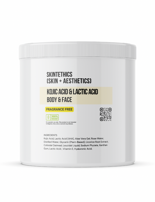 Kojic Acid & Lactic Acid Body and Face Cream – Fragrance-Free | Skintethics (Skin + Aesthetics)