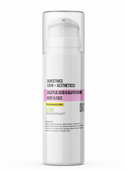 Salicylic Acid & Glutathione Body and Face Cream – Fragrance-Free | Skintethics (Skin + Aesthetics)