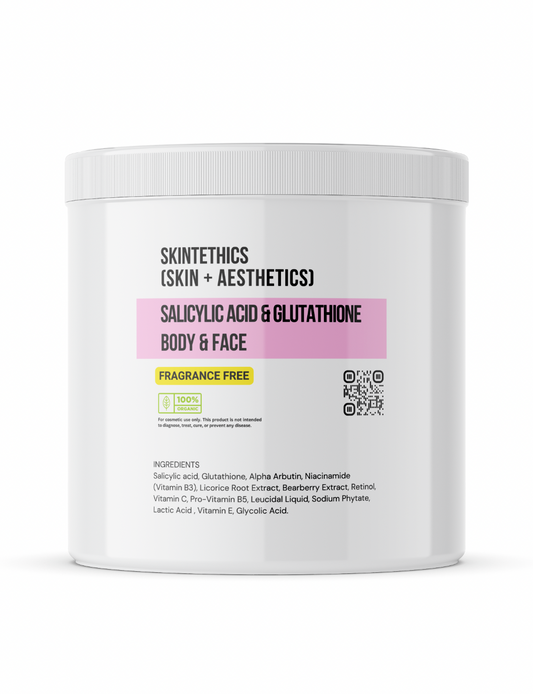 Salicylic Acid & Glutathione Body and Face Cream – Fragrance-Free | Skintethics (Skin + Aesthetics)