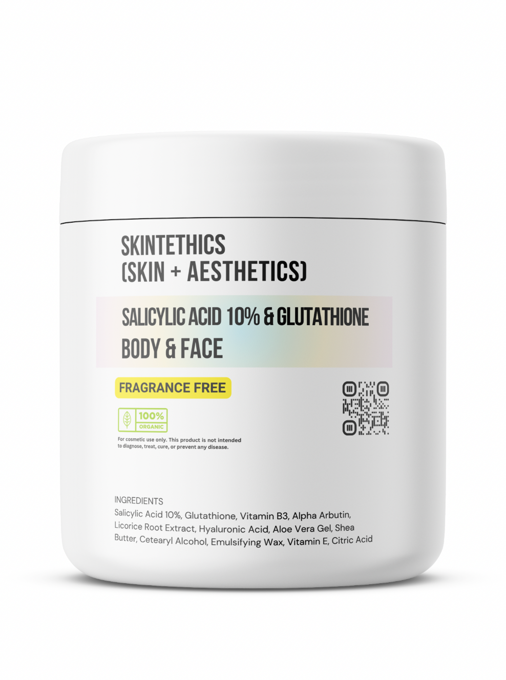 Salicylic Acid 10% + Glutathione Body & Face Cream