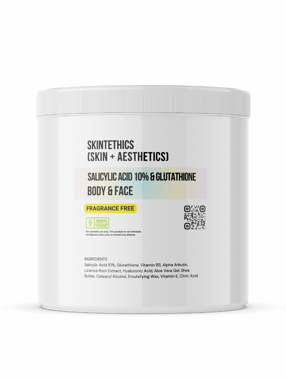 Salicylic Acid 10% + Glutathione Body & Face Cream