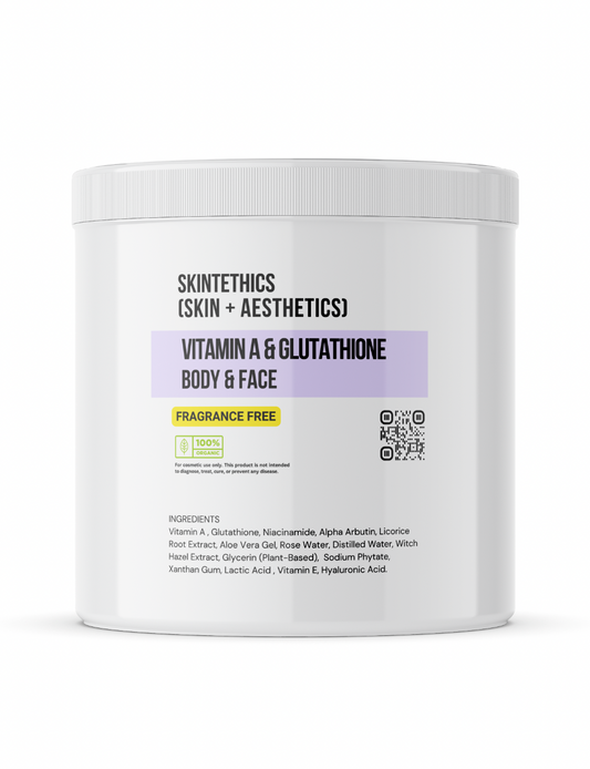 Vitamin A & Glutathione Body and Face Cream – Fragrance-Free | Skintethics (Skin + Aesthetics)